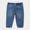 Jeans jogger bas &eacute;lastiqu&eacute; coton denim stone b&eacute;b&eacute; gar&ccedil;on