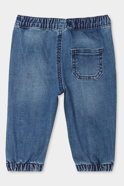 Jeans jogger bas &eacute;lastiqu&eacute; coton denim stone b&eacute;b&eacute; gar&ccedil;on