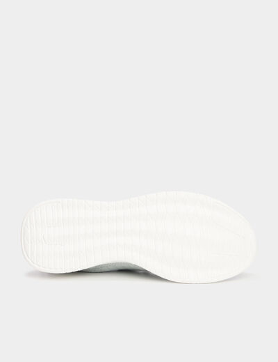 Baskets running gris clair femme