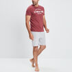 Ensemble pyjama 2 pi&egrave;ces bordeaux homme
