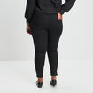 Pantalon slim 5 poches noir femme grande taille