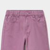 Pantalon large taille &eacute;lastiqu&eacute;e coton violet fille
