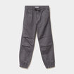 Pantalon battle taille élastiquée coton gris foncé garçon