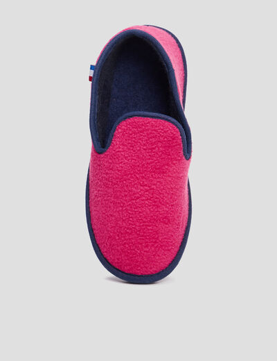 Chaussons à bout rond rose femme