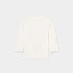 T-shirt manches longues coton blanc bébé garçon