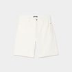 Bermuda droit coton ecru femme