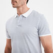 Polo droit manches courtes coton ecru homme