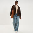 Pull ajust&eacute; c&ocirc;tel&eacute; col montant beige femme