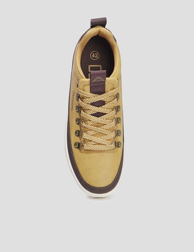 Tennis basses à lacets Kappa Lacedelli camel homme
