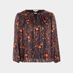 Blouse manches longues détail bijou noir femme grande taille