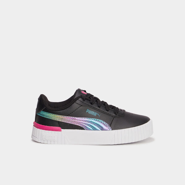 tennis basses a lacets puma carina noir fille Tennis basses à lacets Puma Carina noir fille