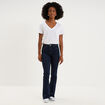 T-shirt manches courtes col en V coton blanc femme
