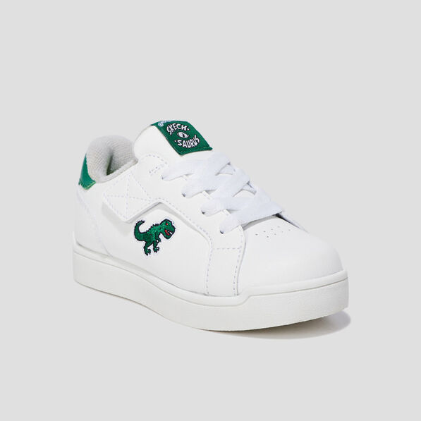 Tennis à lacets Skechers Duratronz blanc garçon