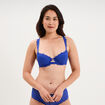 Soutien-gorge embo&icirc;tant padd&eacute; dentelle bleu electrique femme