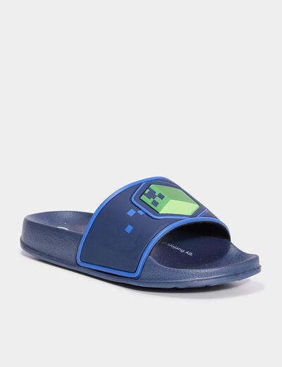 Mules de plage Minecraft multicolore garçon