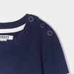 Pull marinière col rond coton Creeks bleu marine garçon