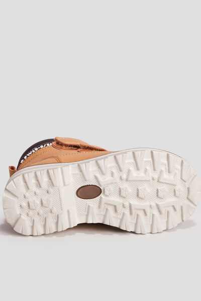 Bottines crantées Creeks camel garçon