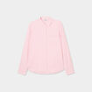 Chemise lin mélangé manches longues rose clair femme