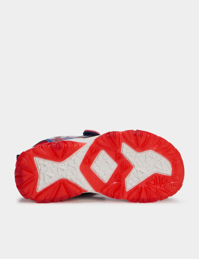 Sandales semelles lumineuses Spider-Man bleu gar&ccedil;on