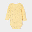 Lot 3 bodies manches longues en coton bleu ciel bébé garçon