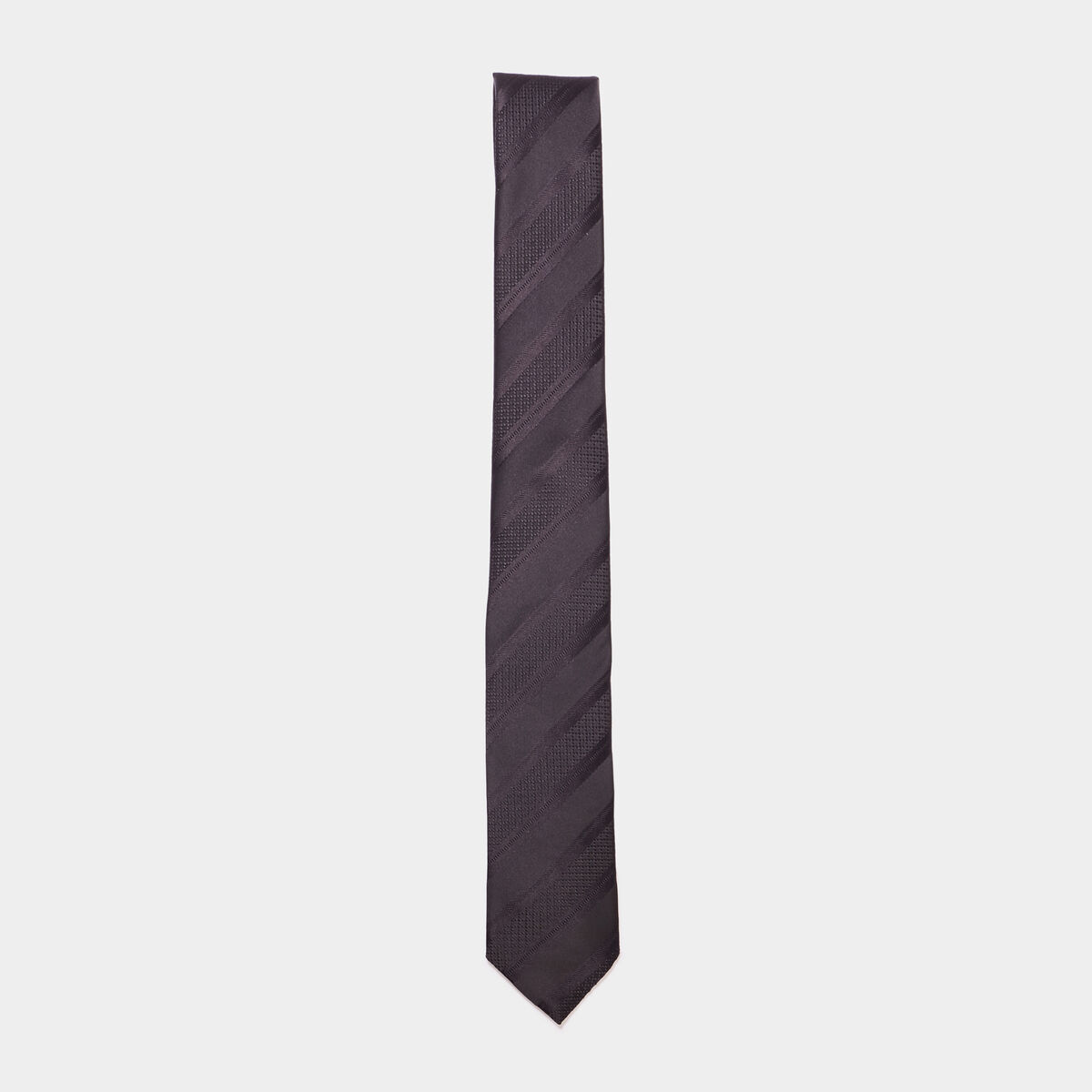 Cravate effet satin noir homme