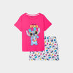 Ensemble pyjama Lilo et Stitch rose fushia femme