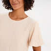 T-shirt manches courtes ballons sable femme