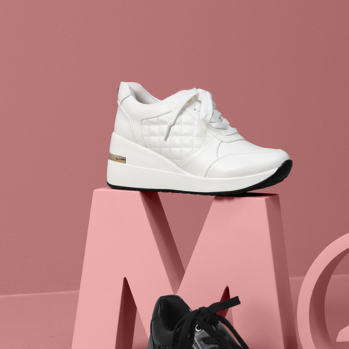 Runnings compensées Mosquitos blanc femme