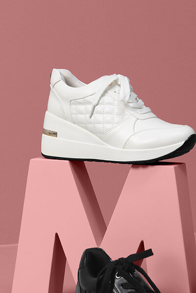 Runnings compensées Mosquitos blanc femme
