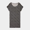 Chemise de nuit manches courtes noir femme grande taille