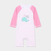 Combinaison de bain rose b&eacute;b&eacute; fille