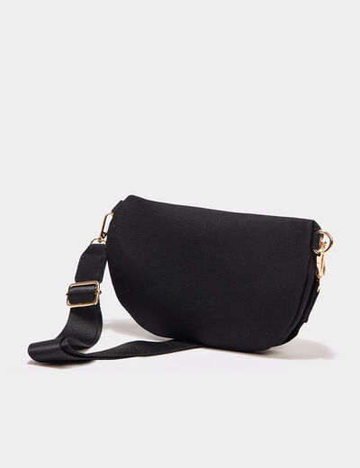 Sac banane avec bandoulière amovible noir femme