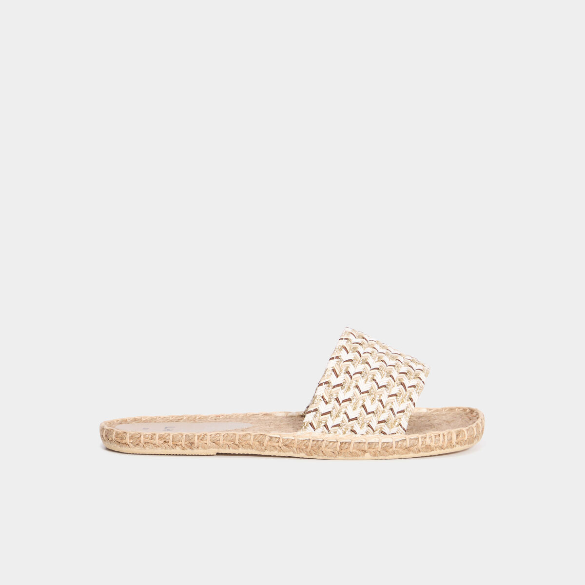 Mules à semelles cordes multicolore femme