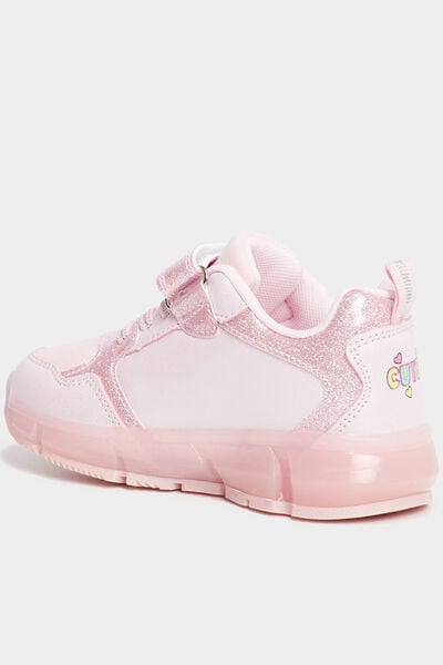 Baskets lumineuses Pat Patrouille rose fille