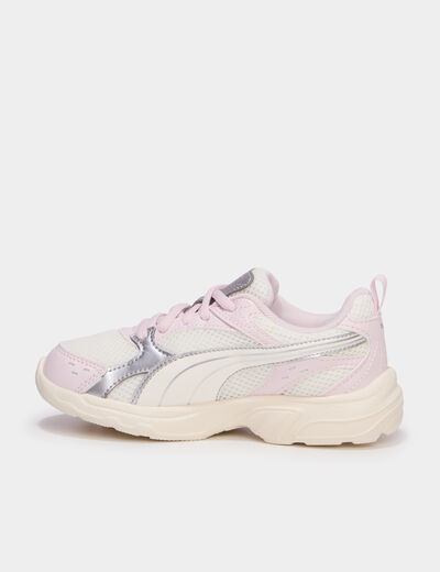 Baskets running &agrave; lacets Puma Milenio rose champagne fille