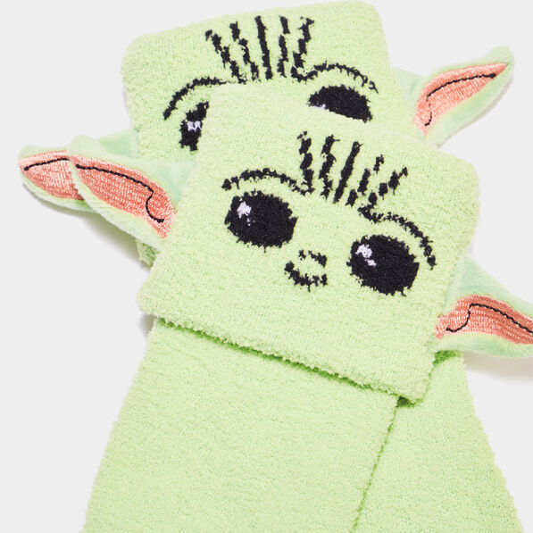 chaussettes dinterieur mandalorian vert anis garcon Chaussettes d'intérieur Mandalorian vert anis garçon