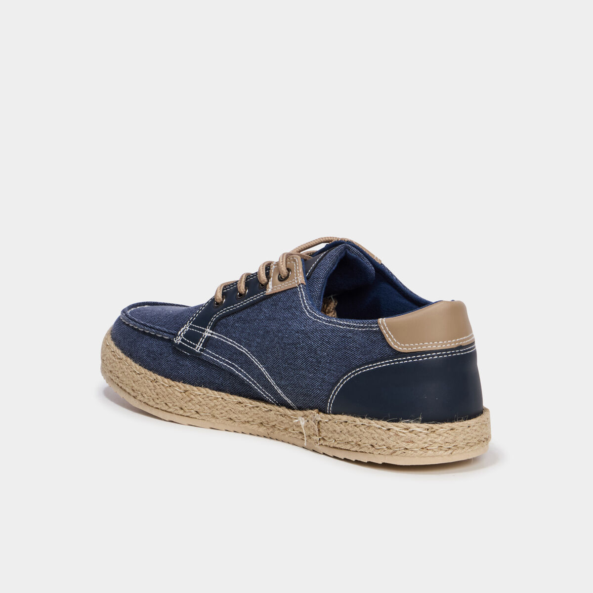 Chaussures bateau en jeans bleu homme