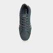 Tennis basses à lacets bleu homme