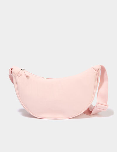 Sac banane en bandouli&egrave;re rose pastel femme