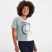 T-shirt manches courtes coton Stitch multicolore femme