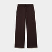 Pantalon de jogging molletonn&eacute; large marron fonc&eacute; femme