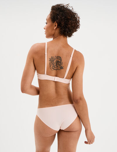 Soutien-gorge corbeille microfibre rose clair femme