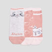 Lot 3 chaussettes Aristochats vieux rose fille