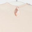 T-shirt manches courtes rose clair bébé fille