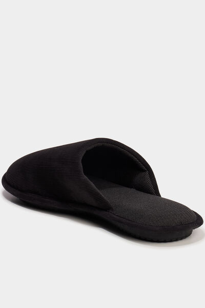 Chaussons mules noir homme