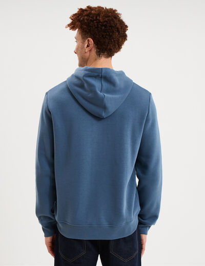 Sweat hoodie molleton Creeks bleu gris homme