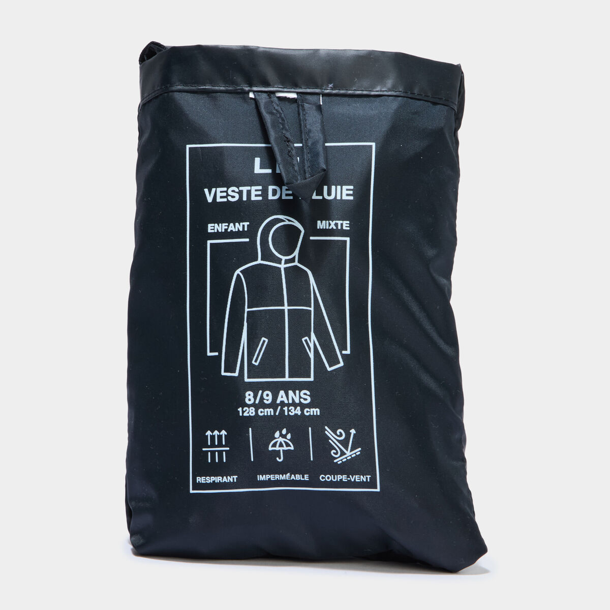 Veste imperm&eacute;able coupe-vent noir mixte