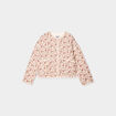 Veste matelassée col rond coton blanc femme