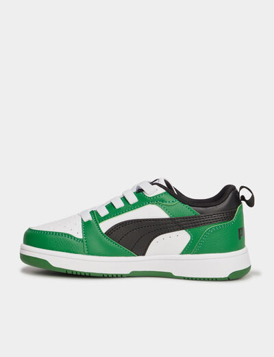 Tennis basses à lacets Puma Rebound vert garçon