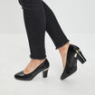 Escarpins à talons vernis noir femme